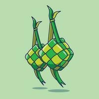 vetor ilustrações do dois ketupat