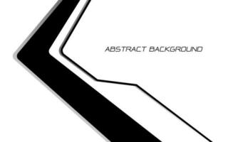 abstrato Preto linha seta direção geométrico futurista cyber em branco com em branco espaço Projeto moderno tecnologia criativo fundo vetor
