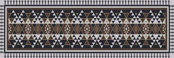 étnico sudoeste tapete vintage cor padronizar. asteca navajo geométrico forma vintage estilo. sudoeste navajo padronizar usar para casa pavimentos interior decoração elementos, mesa corredor, cama corredor. vetor