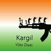 Kargil vijay diwas vetor