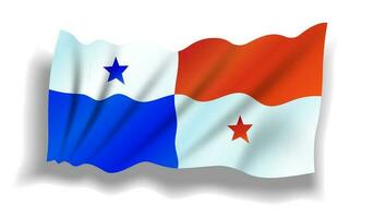 feliz patriótico celebração Panamá dia com Panamá bandeira fundo. vetor