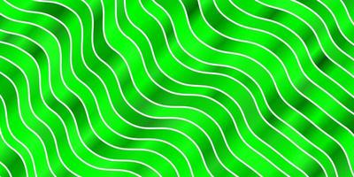 textura de vetor verde claro com linhas irônicas ilustração colorida que consiste em curvas melhor design para seus banners de cartazes