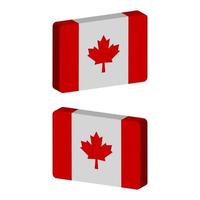 bandeira do Canadá ilustrada em vetor