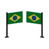 bandeira do brasil no fundo vetor