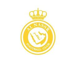 al nassr clube logotipo símbolo amarelo saudita arábia futebol abstrato Projeto vetor ilustração