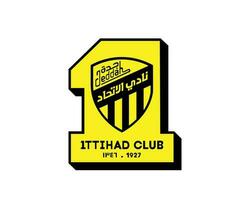 al ittihad clube logotipo símbolo saudita arábia futebol abstrato Projeto vetor ilustração