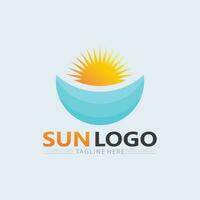 Sol logotipo e Sol vetor ilustração ícone