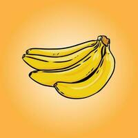 desenho vetorial de banana vetor