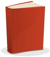 Livro vermelho isolado no branco vetor