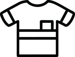 minimalista camiseta ícone vetor