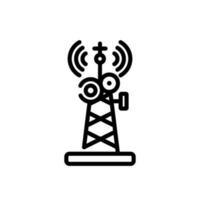 rádio antena placa símbolo vetor ícone