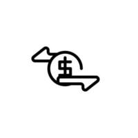 economia dinheiro transferir placa símbolo vetor