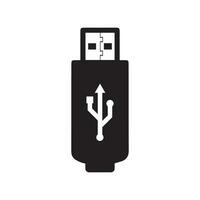 USB ícone vetor. instantâneo dirigir ícone símbolo isolado em branco fundo. vetor