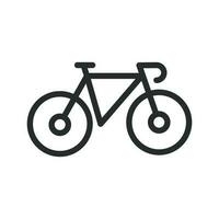 bicicleta ícone dentro plano estilo. bicicleta vetor ilustração em branco isolado fundo. ciclismo o negócio conceito.