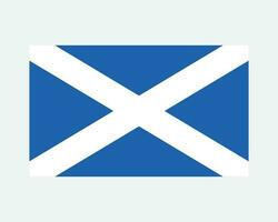 Escócia bandeira. escocês escocês nacional nação país bandeira ícone placa símbolo. Reino Unido Unidos reino azul branco st Andrews Cruz saltire clipart vetor