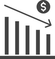 diminuir ícone vetor imagem. adequado para Móvel aplicativos, rede apps e impressão meios de comunicação.