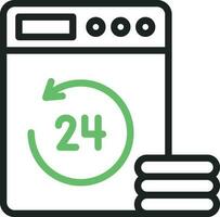 24 horas Entrega ícone vetor imagem. adequado para Móvel aplicativos, rede apps e impressão meios de comunicação.
