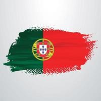 escova de bandeira de portugal vetor