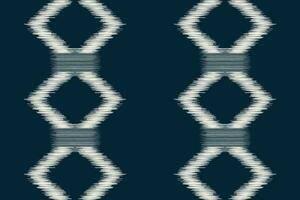 étnico ikat tecido padronizar geométrico estilo.africano ikat bordado étnico oriental padronizar azul fundo. resumo,illustration.texture,vestuário,quadro,decoração,tapete,motivo. vetor