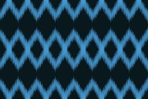 étnico ikat tecido padronizar geométrico estilo.africano ikat bordado étnico oriental padronizar azul fundo. resumo,illustration.texture,vestuário,quadro,decoração,tapete,motivo. vetor