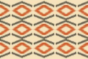 étnico ikat tecido padronizar geométrico estilo.africano ikat bordado étnico oriental padronizar creme fundo. resumo,illustration.texture,vestuário,quadro,decoração,tapete,motivo. vetor