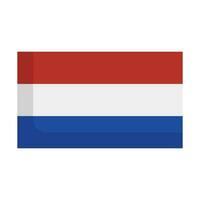 moderno holandês bandeira ícone. Países Baixos bandeira. vetor. vetor