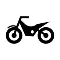motocicleta silhueta ícone. moto. vetor. vetor