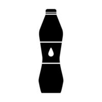 plástico garrafa silhueta ícone. beber garrafa. bebida. vetor. vetor