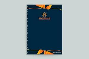 limpar \ limpo profissional caderno cobrir modelo vetor