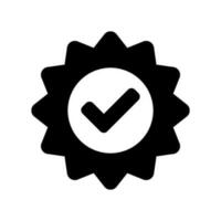 verificado ícone vetor símbolo Projeto ilustração