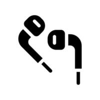 fones de ouvido ícone vetor símbolo Projeto ilustração