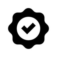 verificado ícone vetor símbolo Projeto ilustração