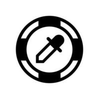cor roda ícone vetor símbolo Projeto ilustração