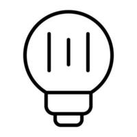 ícone de vetor de lâmpada led