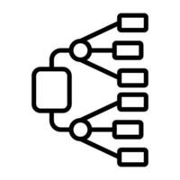 rede diagrama vetor ícone