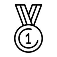 ícone de vetor de medalha