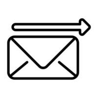 envelope com seta vetor ícone