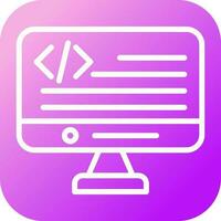 ícone de vetor de linguagem de programação