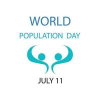 vetor ilustração do mundo população dia conceito, 11 de julho. superlotado, sobrecarregado, explosão do mundo população e inanição.
