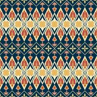 geométrico étnico padronizar Projeto para ásia tecido , roupas, tecido, batik, malhas, bordado, ikkat, pixel padronizar. vetor