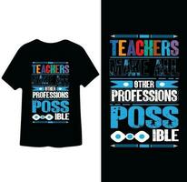professores faço todos profissão possível t camisa Projeto vetor