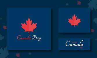 feliz Canadá dia fundo ou bandeira Projeto para Canadá independência dia vetor