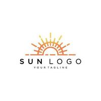 Sol logotipo Projeto vetor modelo ícone símbolo ilustração