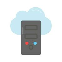 criativamente projetado ícone do nuvem servidor dentro moderno estilo, baixar isto Prêmio ícone do nuvem armazenamento vetor