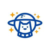 cachorro astronauta ilustração. Boa para qualquer o negócio relacionado para cachorro, bicho de estimação, astronauta ou espaço. vetor