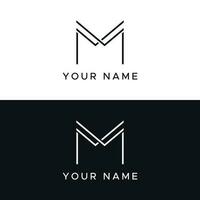 logotipo Projeto para a inicial carta m monograma ou geometria este é exclusivo, moderno, luxuoso e elegante. logotipo para negócios, marca, o negócio cartão e empresa. vetor