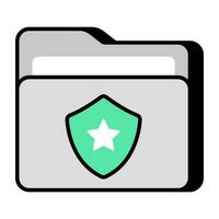 ícone de download premium de registro policial vetor