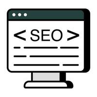 conceptual vetor Projeto ícone do seo local na rede Internet