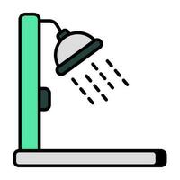 ícone de design exclusivo de chuveiro vetor
