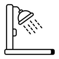 ícone de design exclusivo de chuveiro vetor